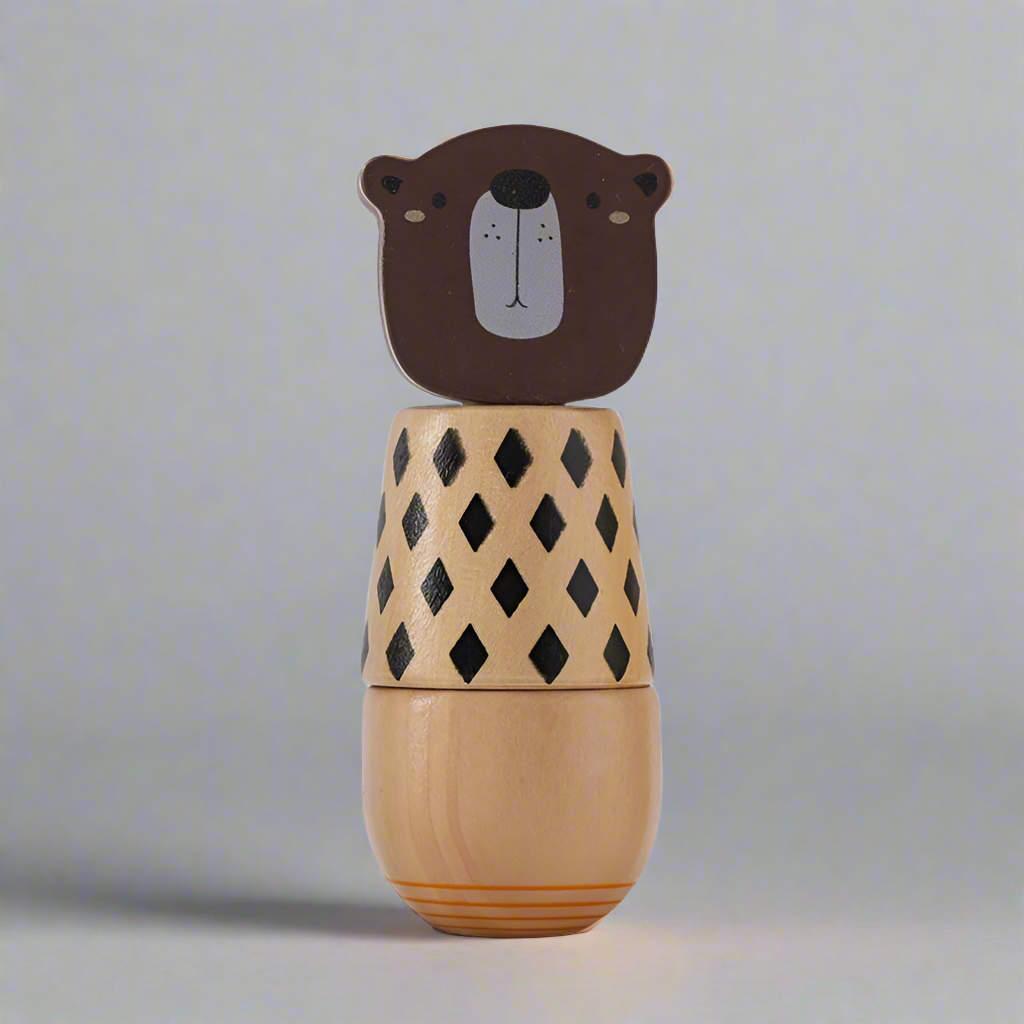 Bear Wooden Animal Tower Puzzle