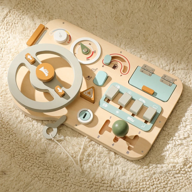 Wooden Car Busy Board